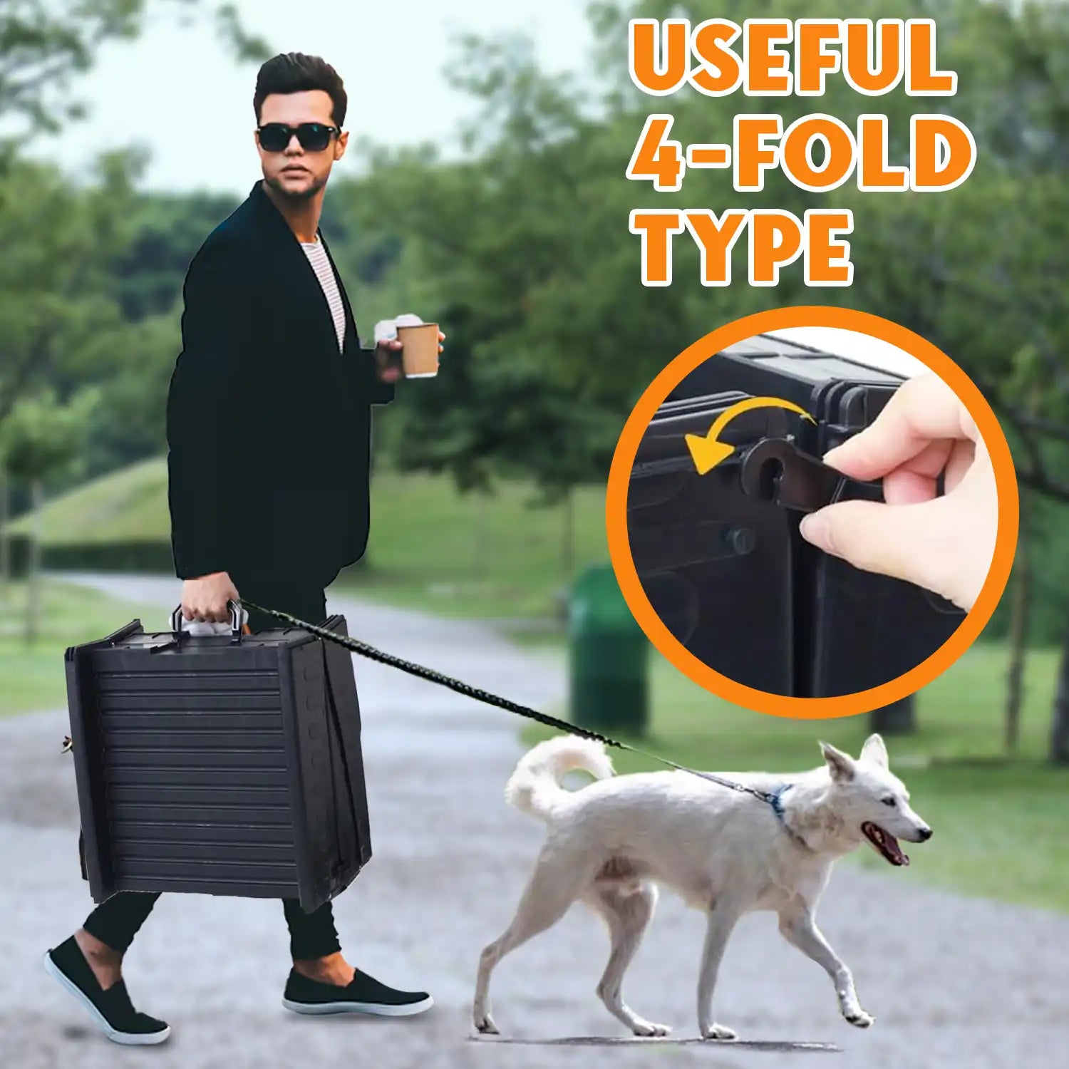 Dog Ramp for Car – Lightweight, Anti-Slip Pet Ramp for Safe Climbing Pet Products - Tophatter Daily Deals