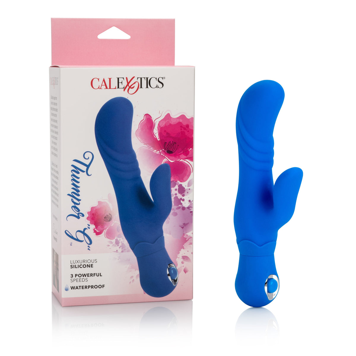 Posh Blue Silicone Thumper Dual Massager with 3 Speeds > Vibrators > Ladies > Rabbit - Tophatter Daily Deals