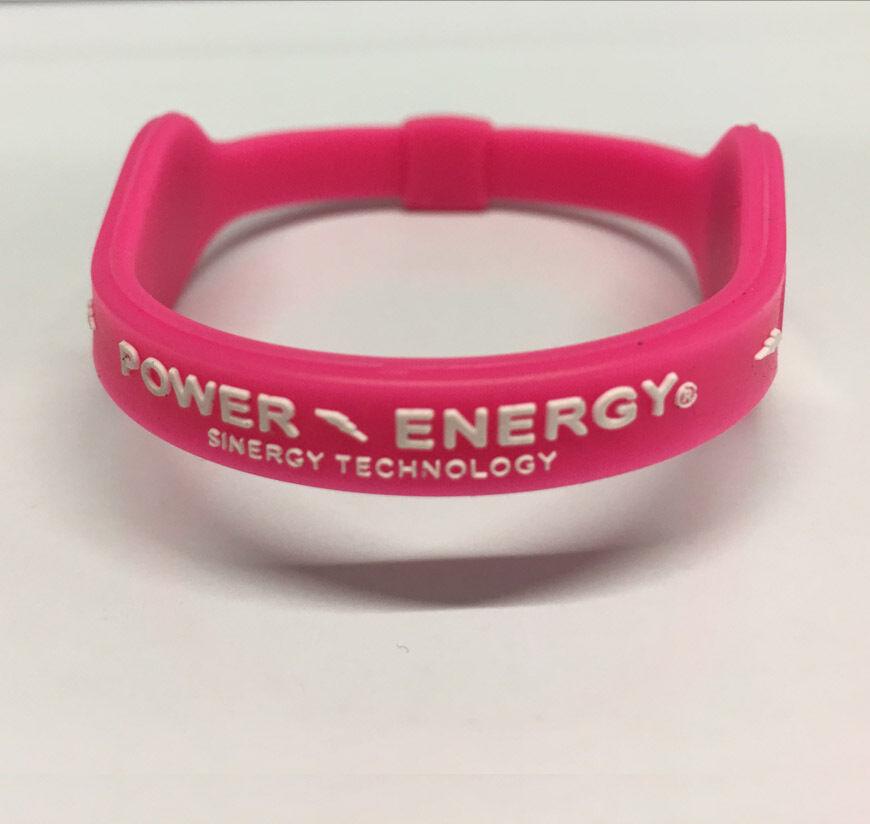 Silicone Wristbands UK - Power Energy Balance Bands Sport Hologram Bracelet Wrist Band Pink Apparel & Accessories - Tophatter Daily Deals