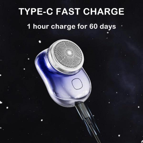 Small Electric Razor - Powerful Storm Shaver for Men Mini Shaver Portable Electric Shaver Personal Care - Tophatter Daily Deals