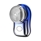 Small Electric Razor - Powerful Storm Shaver for Men Mini Shaver Portable Electric Shaver Blue Personal Care - Tophatter Daily Deals