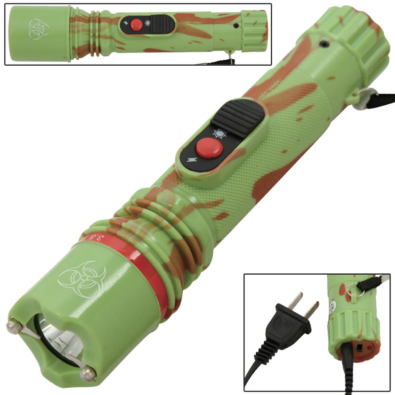 Powerful Flashlight 3.8 Million Volt Stun Gun Doomsday Collectible Weapons - Tophatter Daily Deals