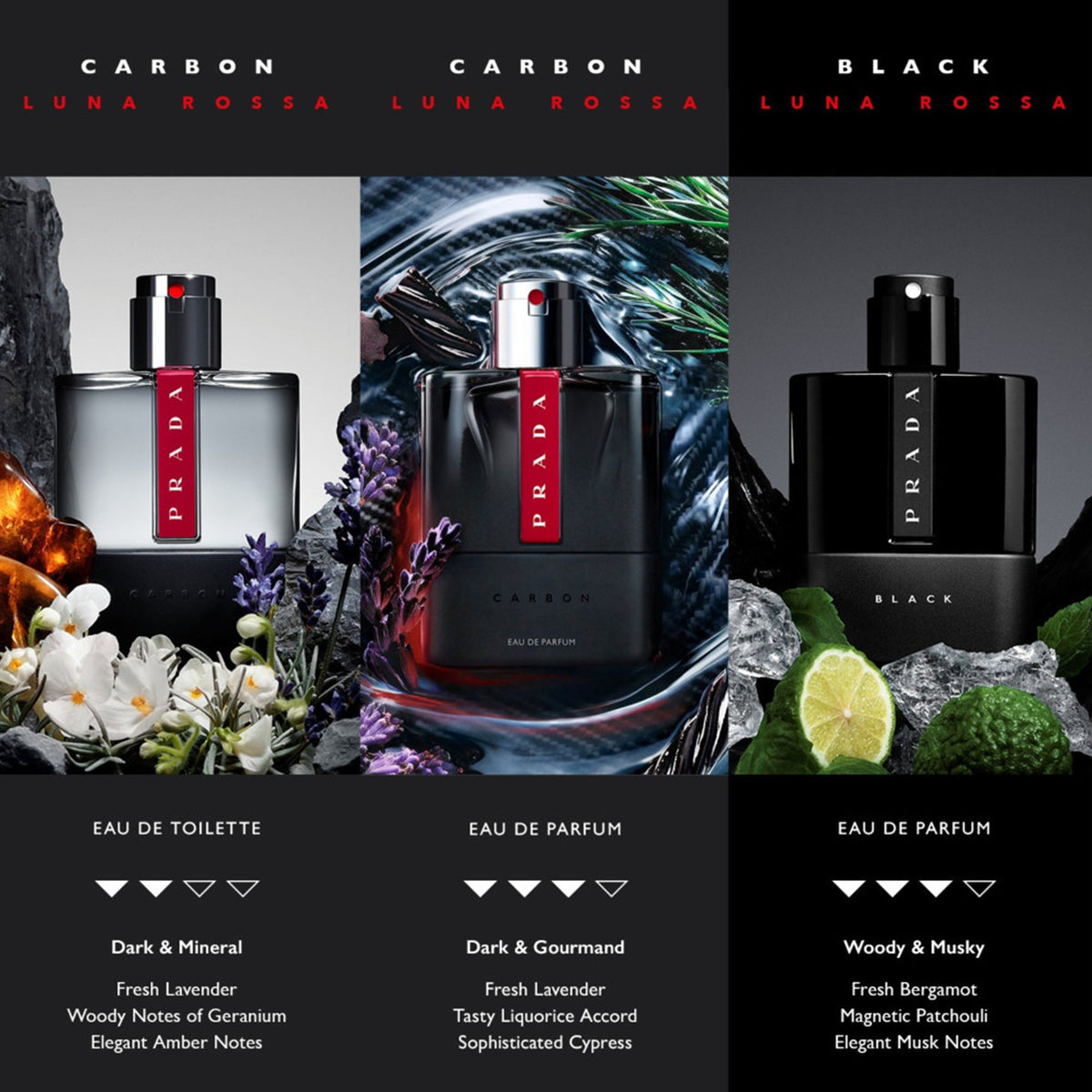 Prada Luna Rossa Carbon Eau De Parfum 50ml Spray - Tophatter Daily Deals