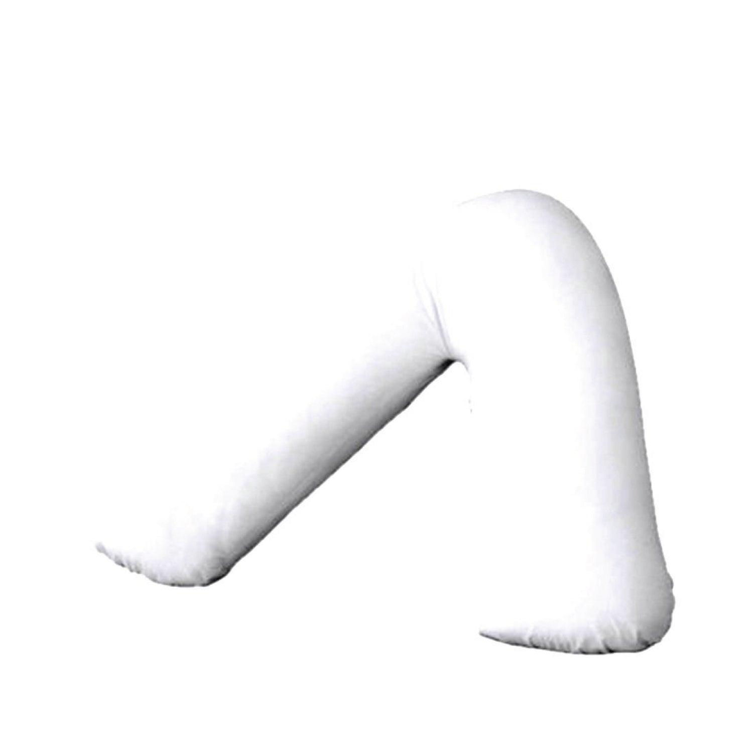 V Shape Pillow Case - Anti Allergy Triangle Pillow for Nursing, Maternity & Pregnancy – Extra Hollowfibre Cushioning to Supports Neck Head White Pillows - Tophatter Daily Deals