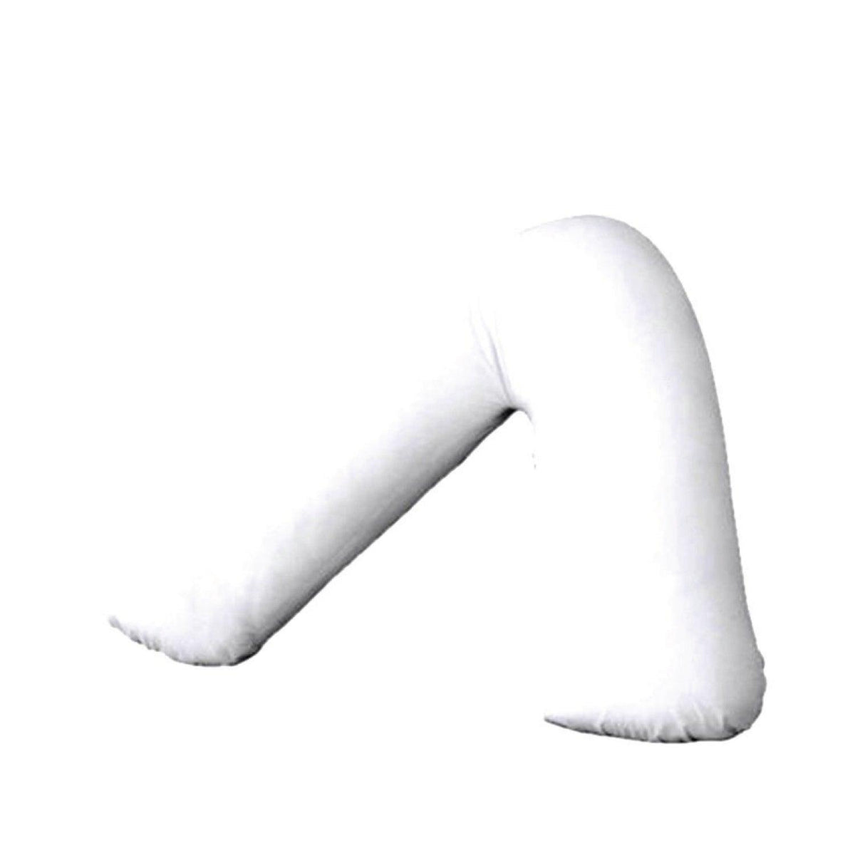 V Shape Pillow Case - Anti Allergy Triangle Pillow for Nursing, Maternity & Pregnancy – Extra Hollowfibre Cushioning to Supports Neck Head White Pillows - Tophatter Daily Deals