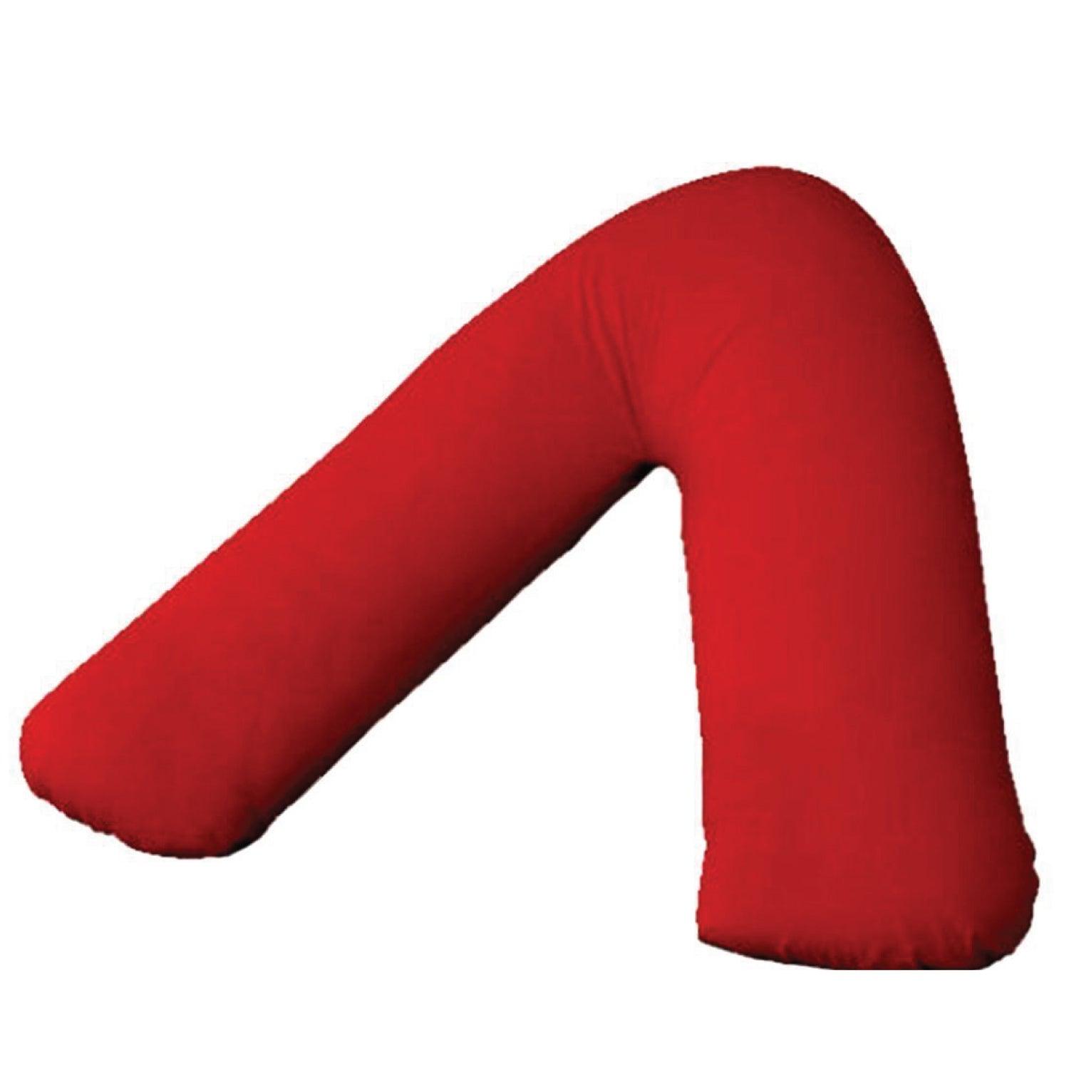 V Shape Pillow Case - Anti Allergy Triangle Pillow for Nursing, Maternity & Pregnancy – Extra Hollowfibre Cushioning to Supports Neck Head Red Pillows - Tophatter Daily Deals