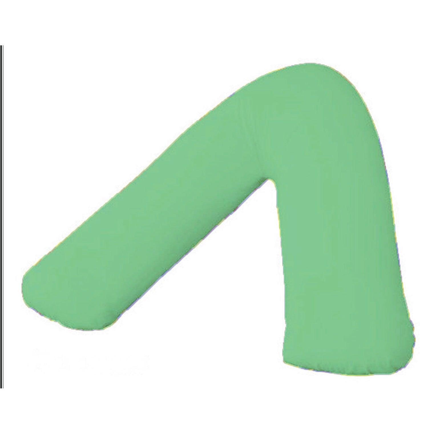 V Shape Pillow Case - Anti Allergy Triangle Pillow for Nursing, Maternity & Pregnancy – Extra Hollowfibre Cushioning to Supports Neck Head Green Pillows - Tophatter Daily Deals