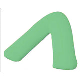 V Shape Pillow Case - Anti Allergy Triangle Pillow for Nursing, Maternity & Pregnancy – Extra Hollowfibre Cushioning to Supports Neck Head Green Pillows - Tophatter Daily Deals