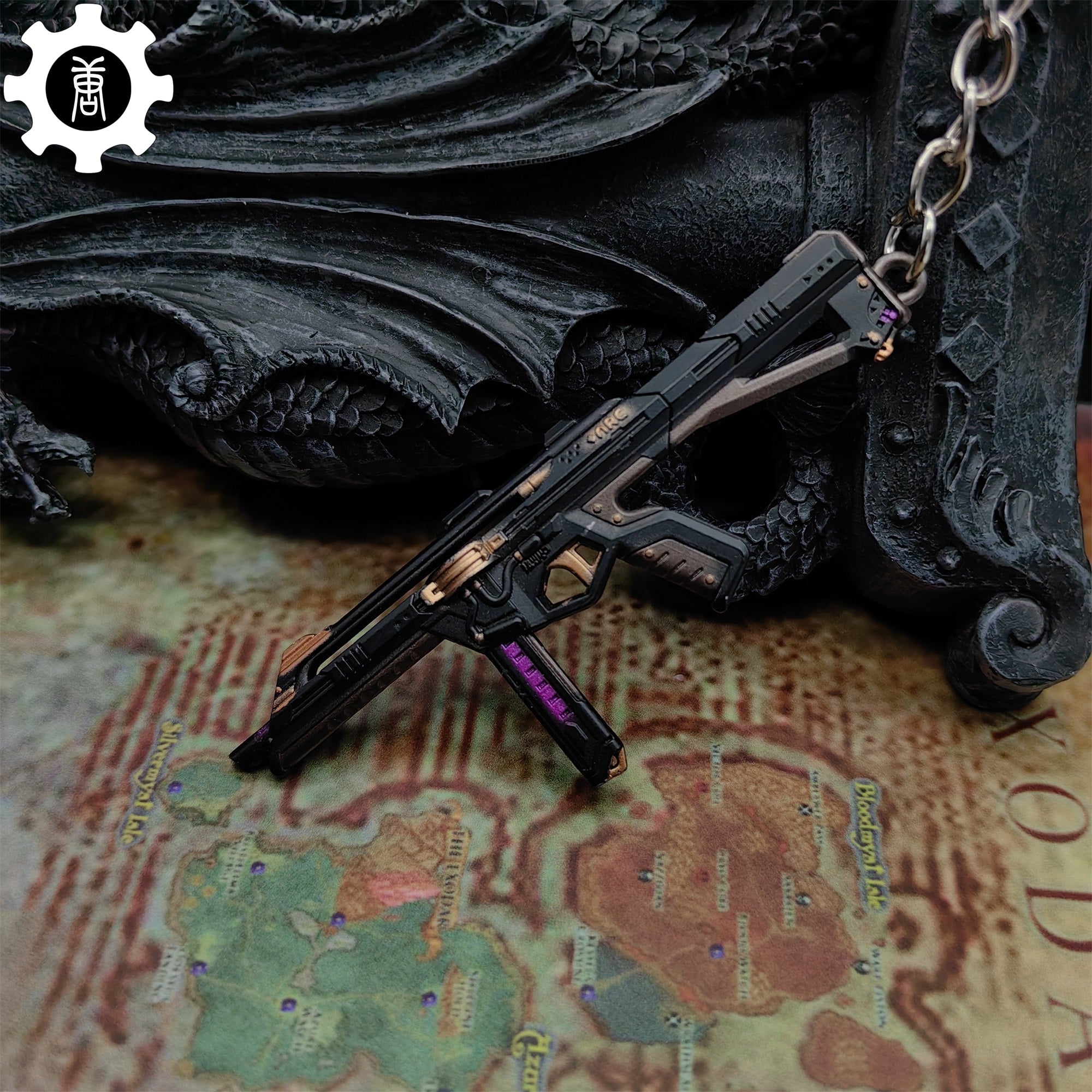 Mini Prelude to Chaos Stinger Gun Keychain Metal Pendant - Tophatter Daily Deals