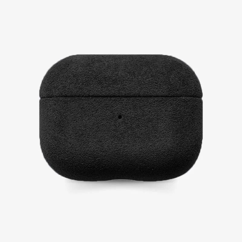 AirPods Pro Case Alcantara Fabric Luxe Protective Sleeve Black - Tophatter Daily Deals