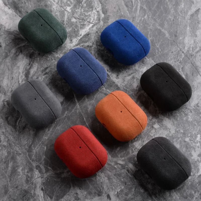 AirPods Pro Case Alcantara Fabric Luxe Protective Sleeve - Tophatter Daily Deals