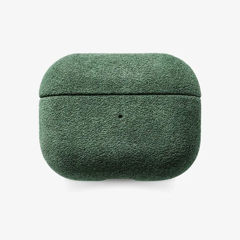 AirPods Pro Case Alcantara Fabric Luxe Protective Sleeve Green - Tophatter Daily Deals