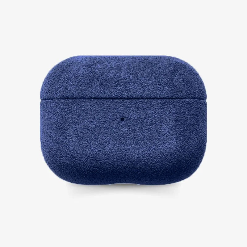 AirPods Pro Case Alcantara Fabric Luxe Protective Sleeve Blue - Tophatter Daily Deals