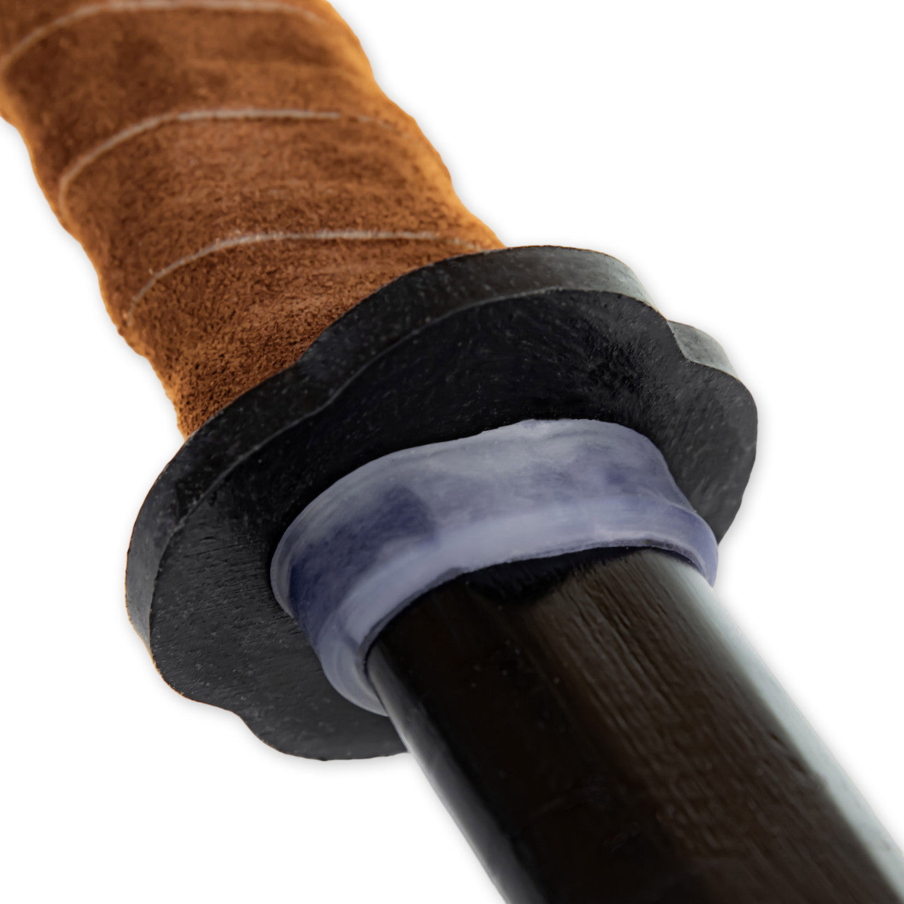 Premium Black Indian Rosewood Bokken with Genuine Leather Wrapped Handle ninja & martial arts - Tophatter Daily Deals