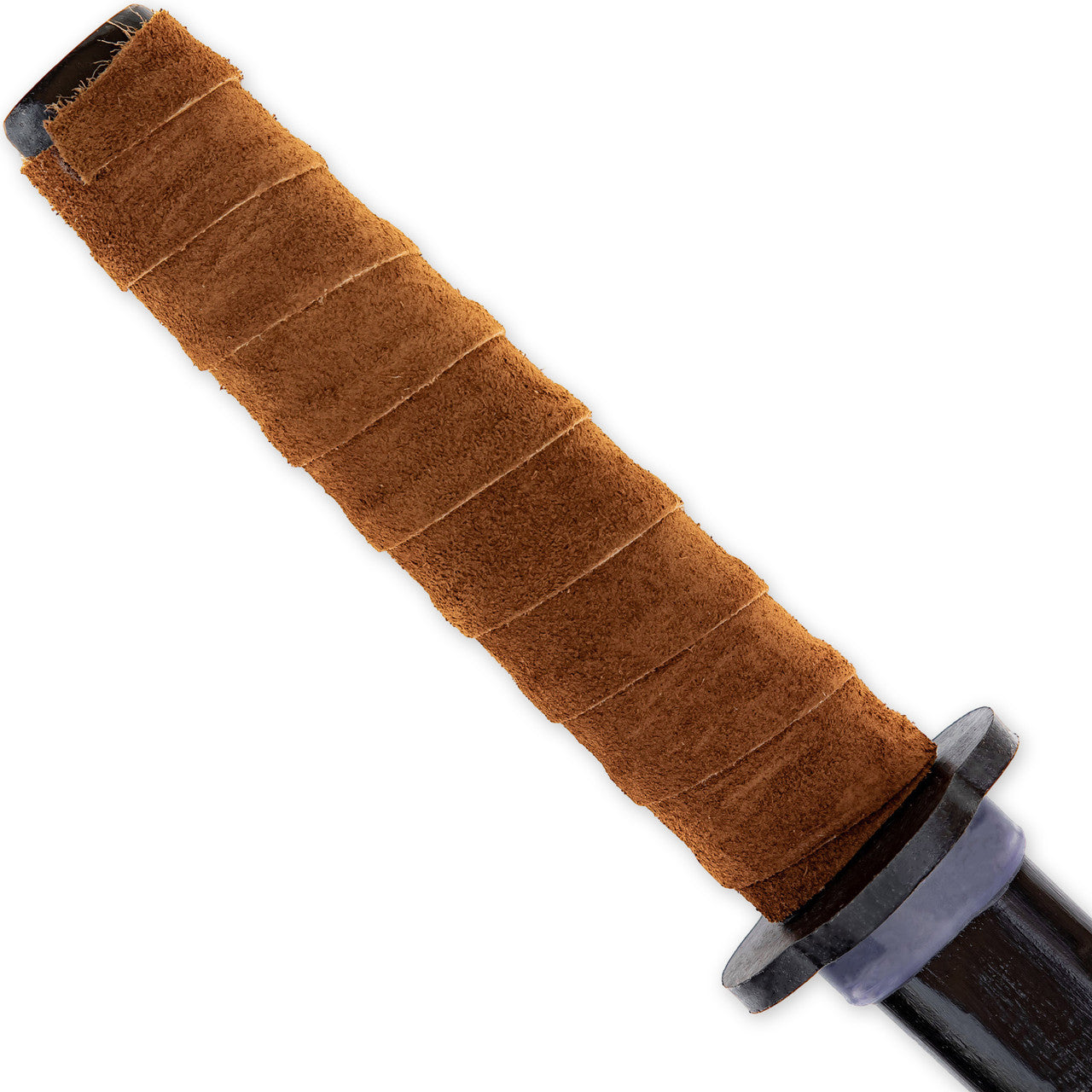 Premium Black Indian Rosewood Bokken with Genuine Leather Wrapped Handle ninja & martial arts - Tophatter Daily Deals