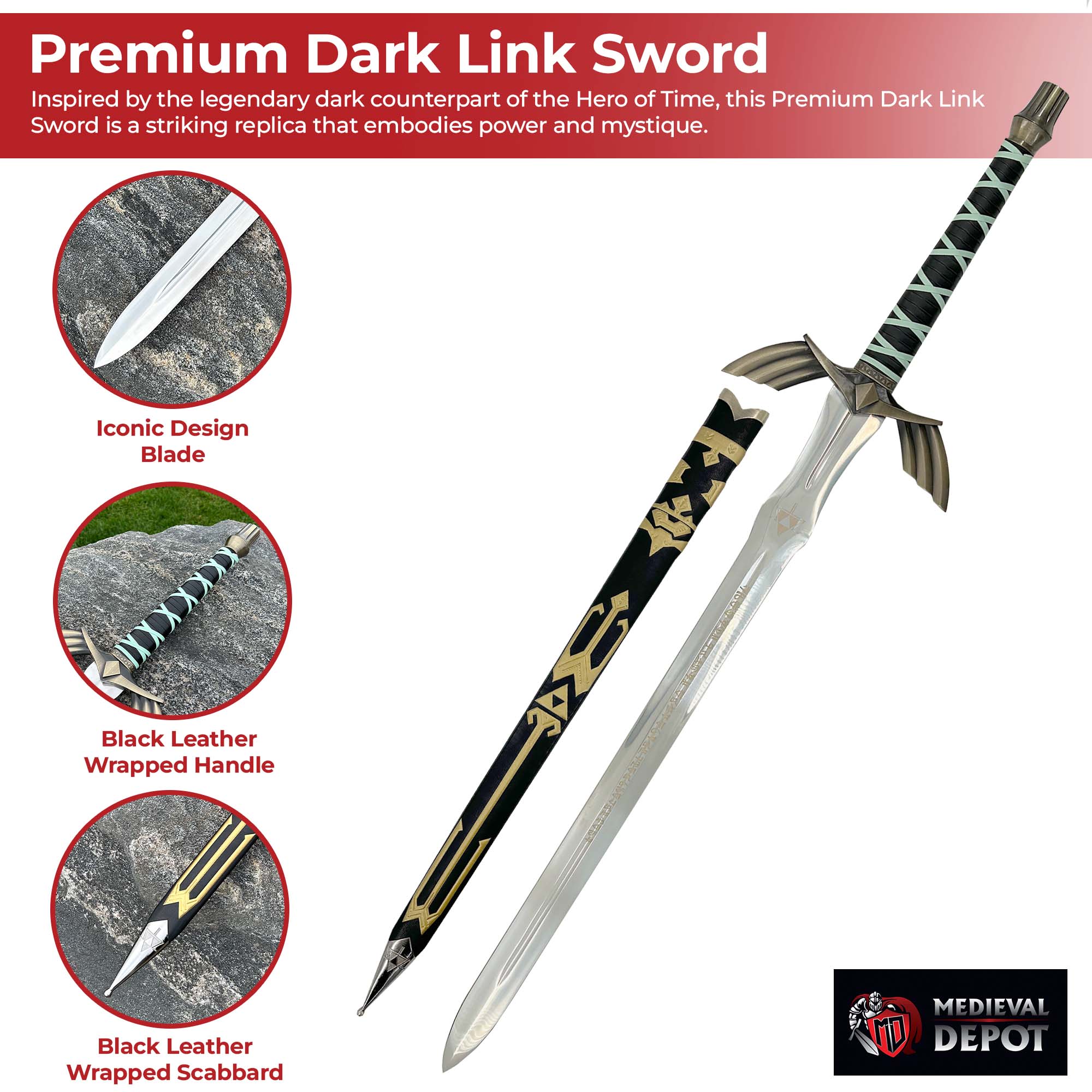Premium Dark Link Sword Swords - Tophatter Daily Deals