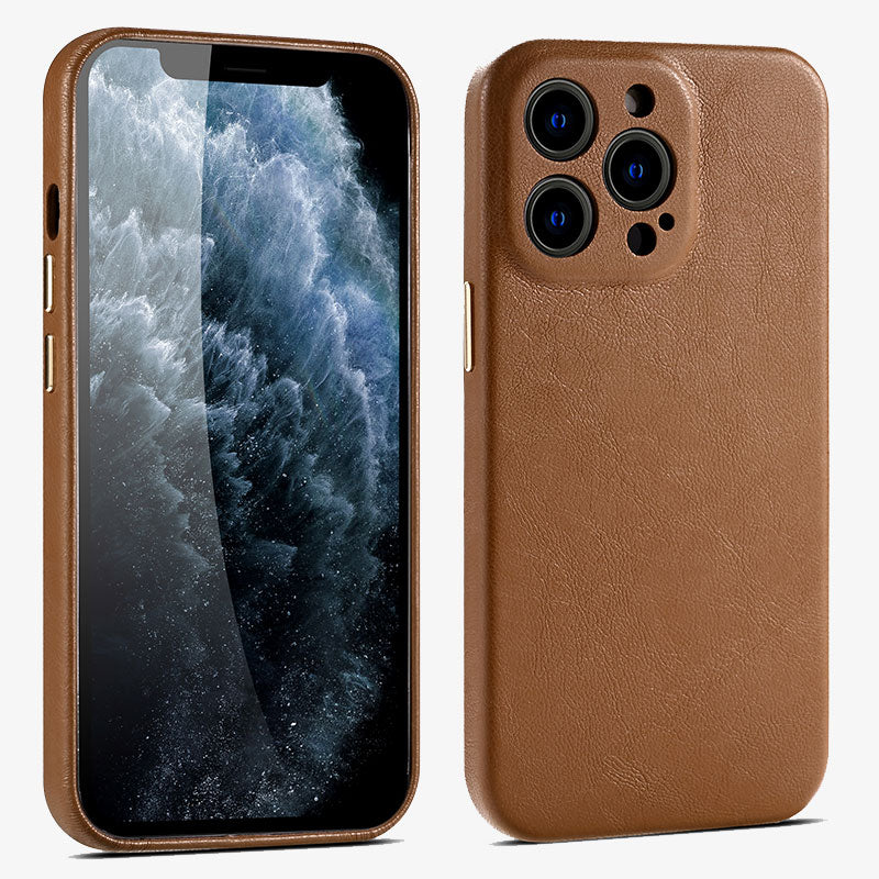 IPhone 14 Leather Case Premium Leather Slim Protective - Tophatter Daily Deals