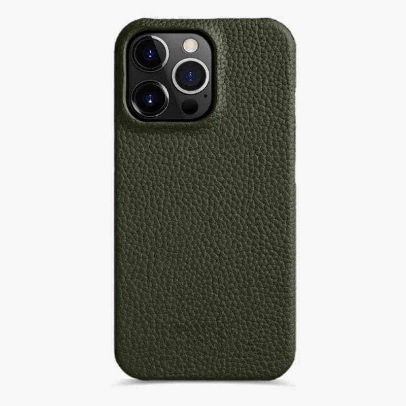 Iphone Genuine Leather Case Slim Protective Red Premium Grip Olive Green - Tophatter Daily Deals