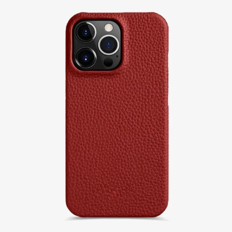 Iphone Genuine Leather Case Slim Protective Red Premium Grip Red - Tophatter Daily Deals