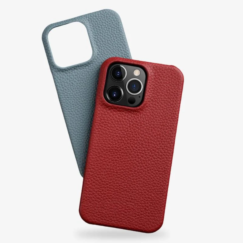 Iphone Genuine Leather Case Slim Protective Red Premium Grip - Tophatter Daily Deals