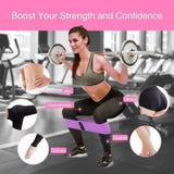 Yoga Stretch Bands - Premium Fabric Resistance Bands for Exercise Yoga - Tophatter Daily Deals