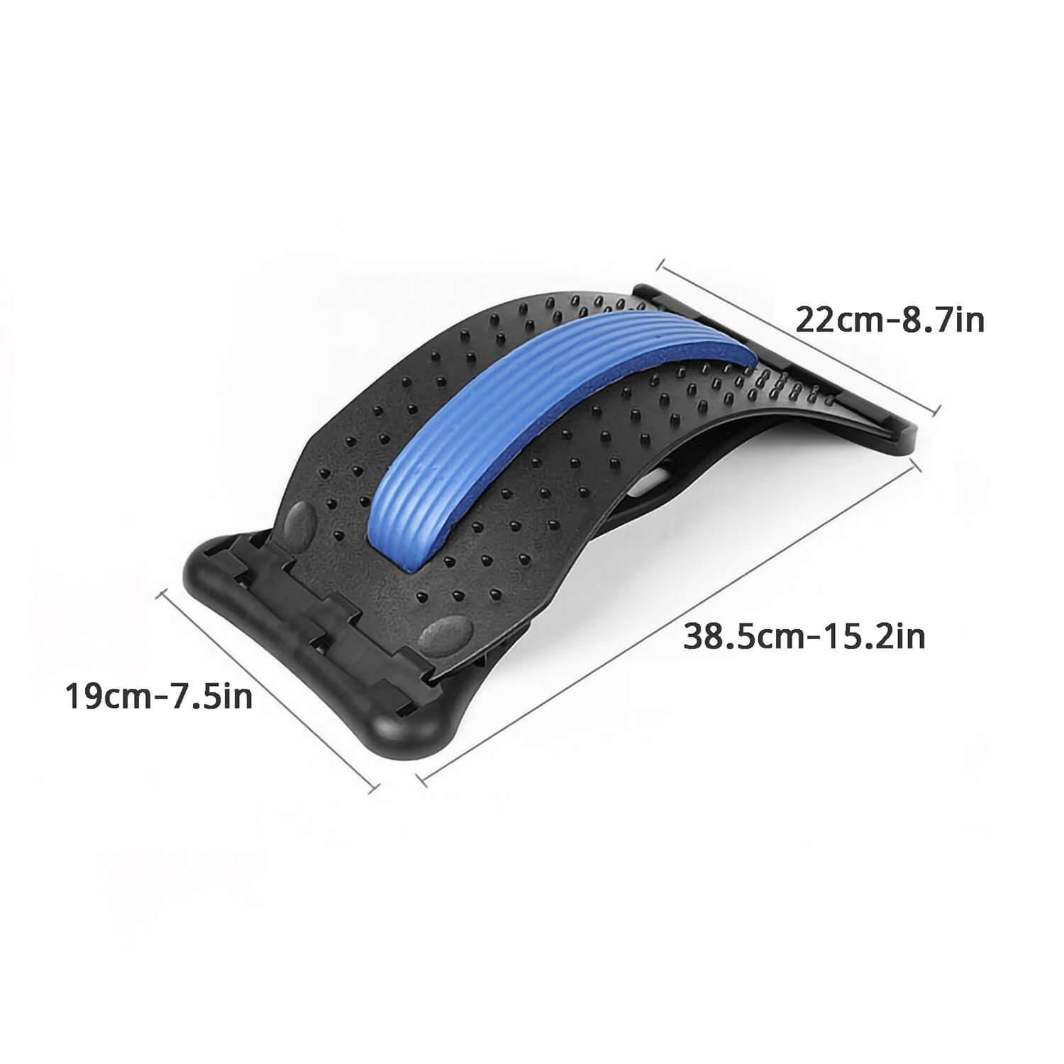 Back Stretcher Posture Corrector - Back Pain & Tension Relief Lower Lumbar Massage Health & Beauty - Tophatter Daily Deals