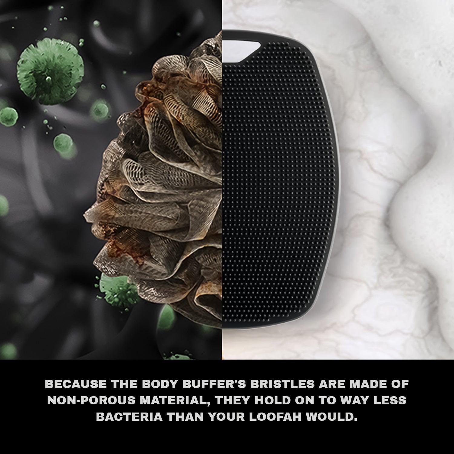 Silicone Shower Scrubber - Premium Silicone Scrubber For Nourishing | Cleaning & Exfoliating Your Skin | Lather Boosting Bristles With Ergonomic No-slip Handle | Long-lasting & Easy To Clean (1-pack) Personal Care - Tophatter Daily Deals