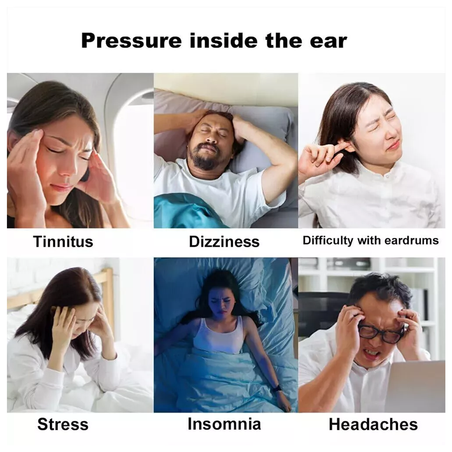 Ear Pressure Relief Device – Natural Tension & Pressure Reduction for Headache Relief Personal Care - Tophatter Daily Deals