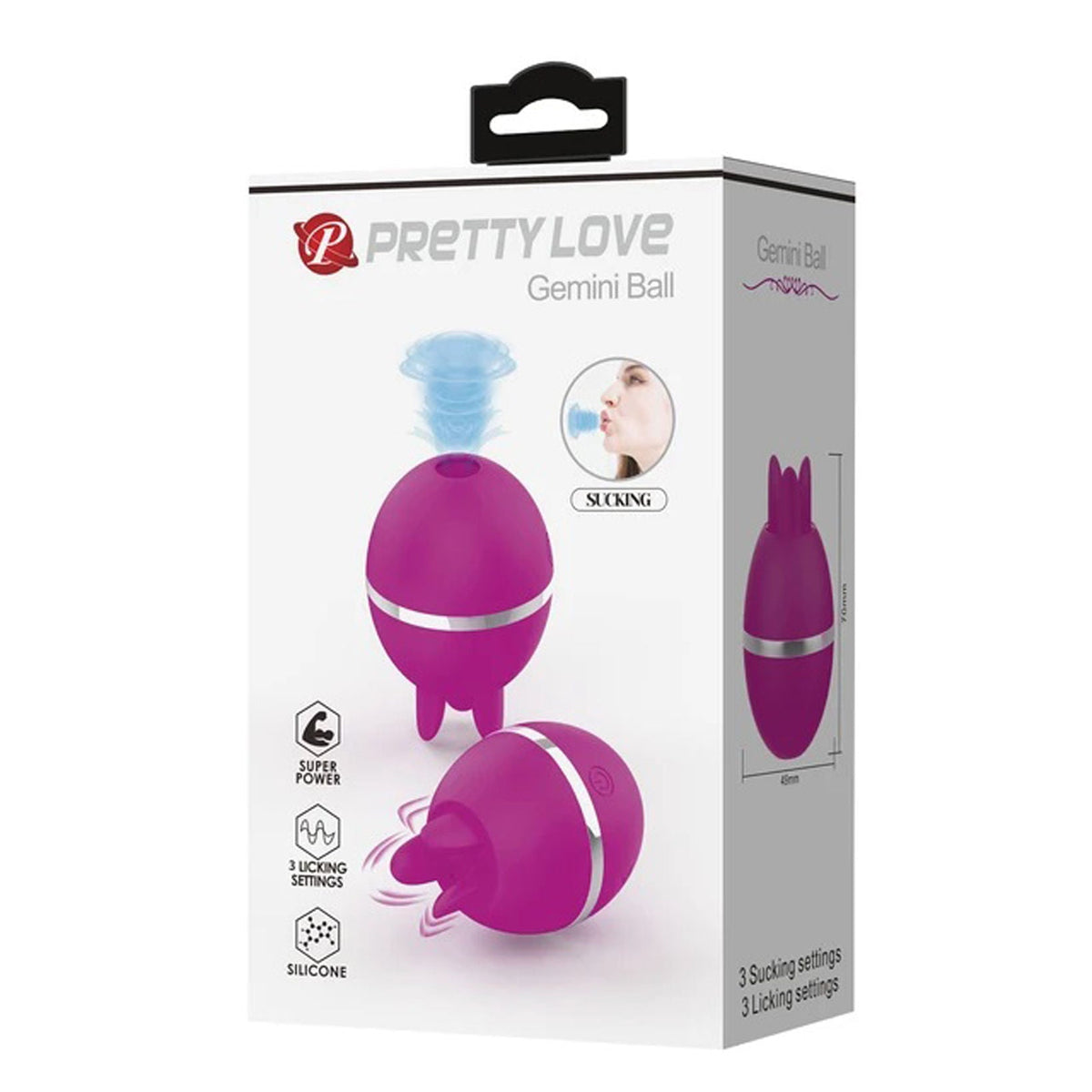 Gemini Ball – Pulsating and Licking Ball-Shaped Vibrator > Sex Toys For Ladies > Air Pulsation - Tophatter Daily Deals