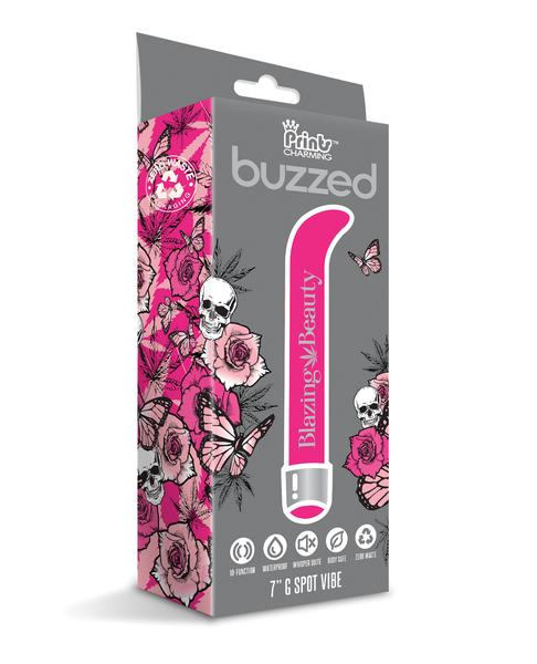 Prints Charming Buzzed 7 Inch G Spot Vibe Blazing Beauty Pink > Sex Toys For Ladies > G-Spot Vibrators - Tophatter Daily Deals