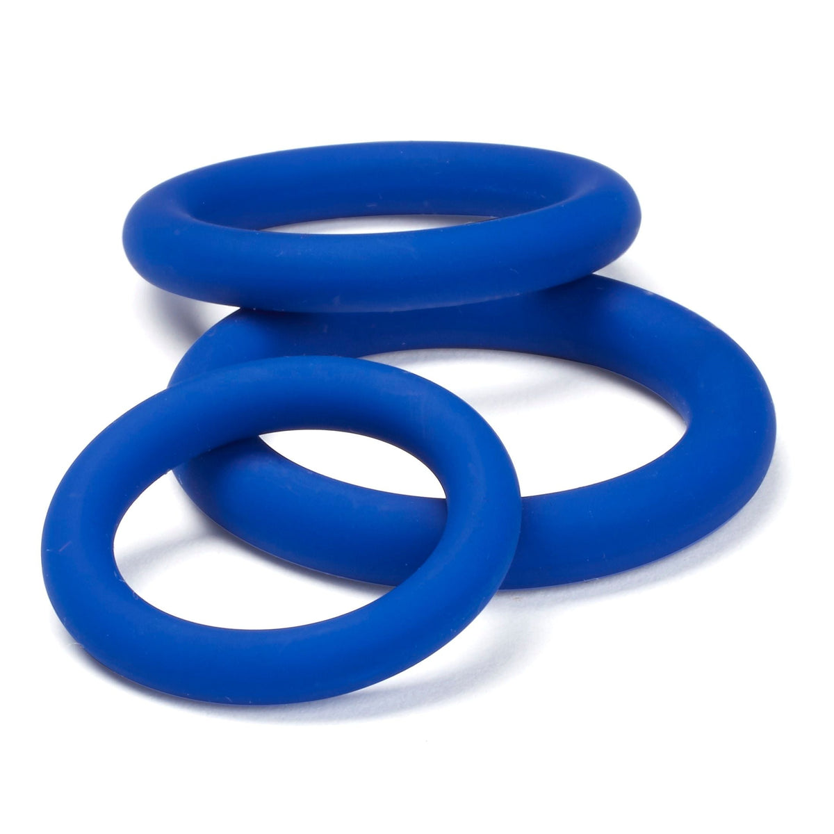 Pro Sensual Silicone Cock Ring Set 3 Pack Blue Sex Toy > Cock Ring > Sets - Tophatter Daily Deals