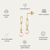 Silvie Vermeil Earrings Earrings - Tophatter Daily Deals