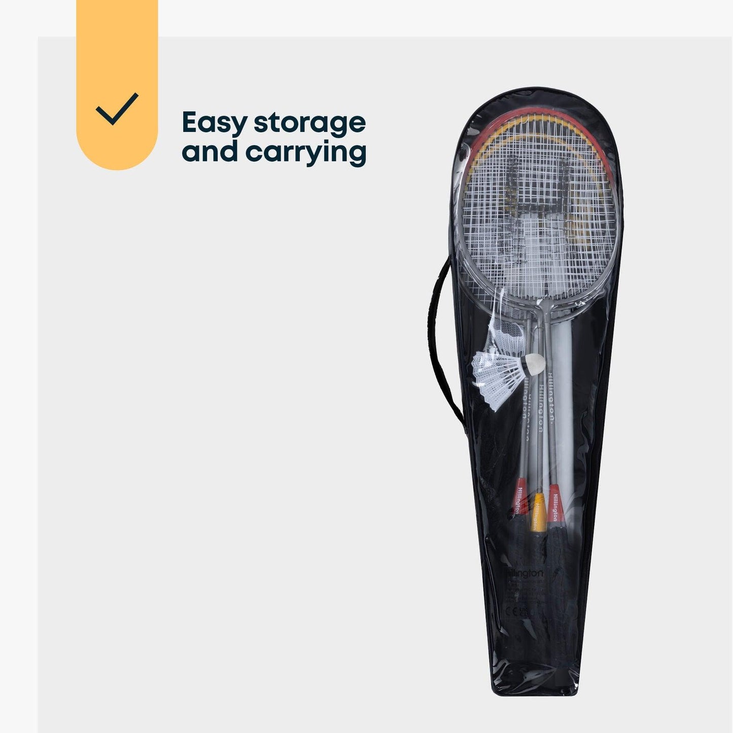 Badminton Sets for Garden - 4 Player Racket Shuttlecock Poles Net Bag Garden Game Sports & Outdoor - Tophatter Daily Deals