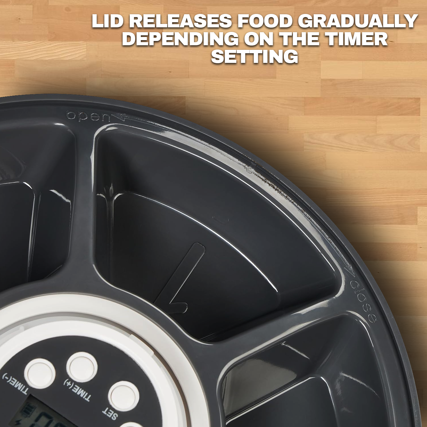 Timed Pet Feeder – Automatic & Scheduled Meal Dispenser for Healthy Pet Feeding Pet Products - Tophatter Daily Deals