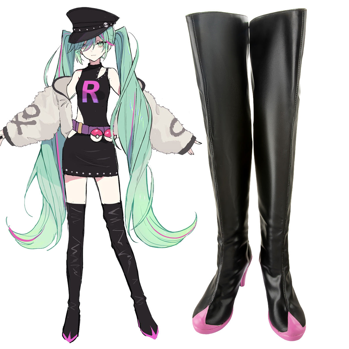 Project Voltage PM X Vocal Idol PARTY ROCK ETERNITY Shoes Cosplay Boots Shoes/Boots - Tophatter Daily Deals