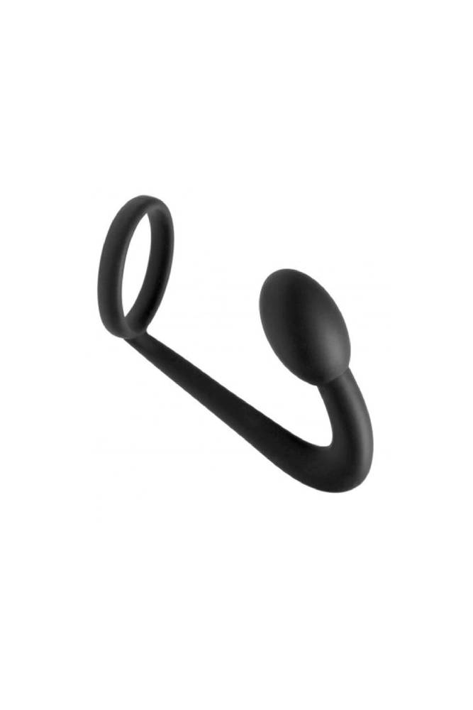 XR Brands - Master Series - Prostatic Play Explorer Silicone Cock Ring and Prostate Plug Sex Toy - Tophatter Daily Deals