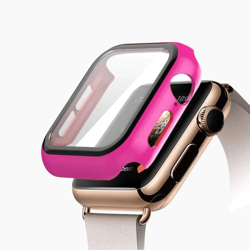 Apple Watch Protective Case Rugged Shock Absorbent Rose Red - Tophatter Daily Deals