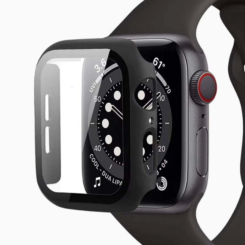 Apple Watch Protective Case Rugged Shock Absorbent Black - Tophatter Daily Deals