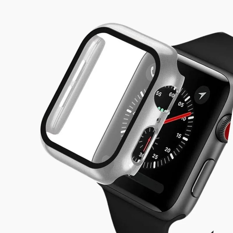 Apple Watch Protective Case Rugged Shock Absorbent Silver - Tophatter Daily Deals