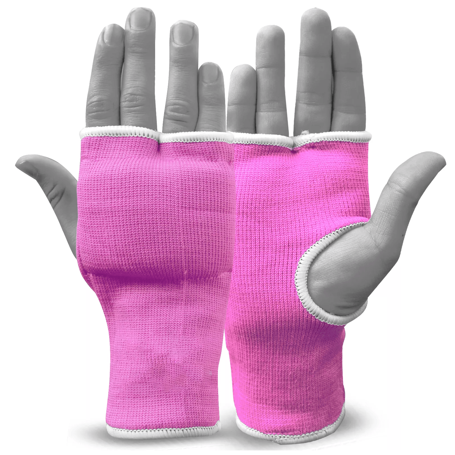 Boxing Inner Gloves -MMA Fight Fist Protector Training Mitts Padded Hand Gloves Pink Gloves - Tophatter Daily Deals