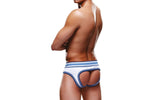Prowler Open Back Brief White/Blue > Clothes > Open Back Underwear - Tophatter Daily Deals