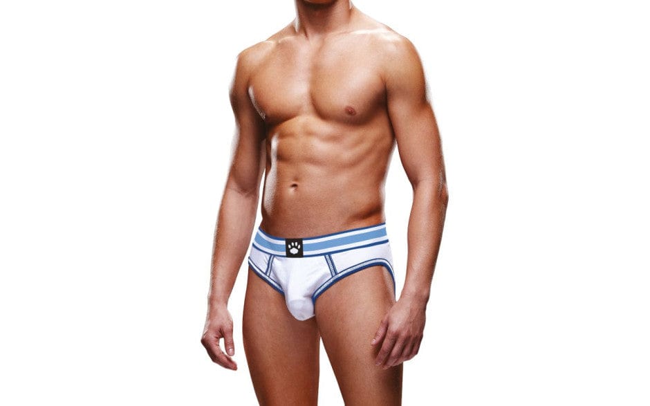 Prowler Open Back Brief White/Blue > Clothes > Open Back Underwear - Tophatter Daily Deals