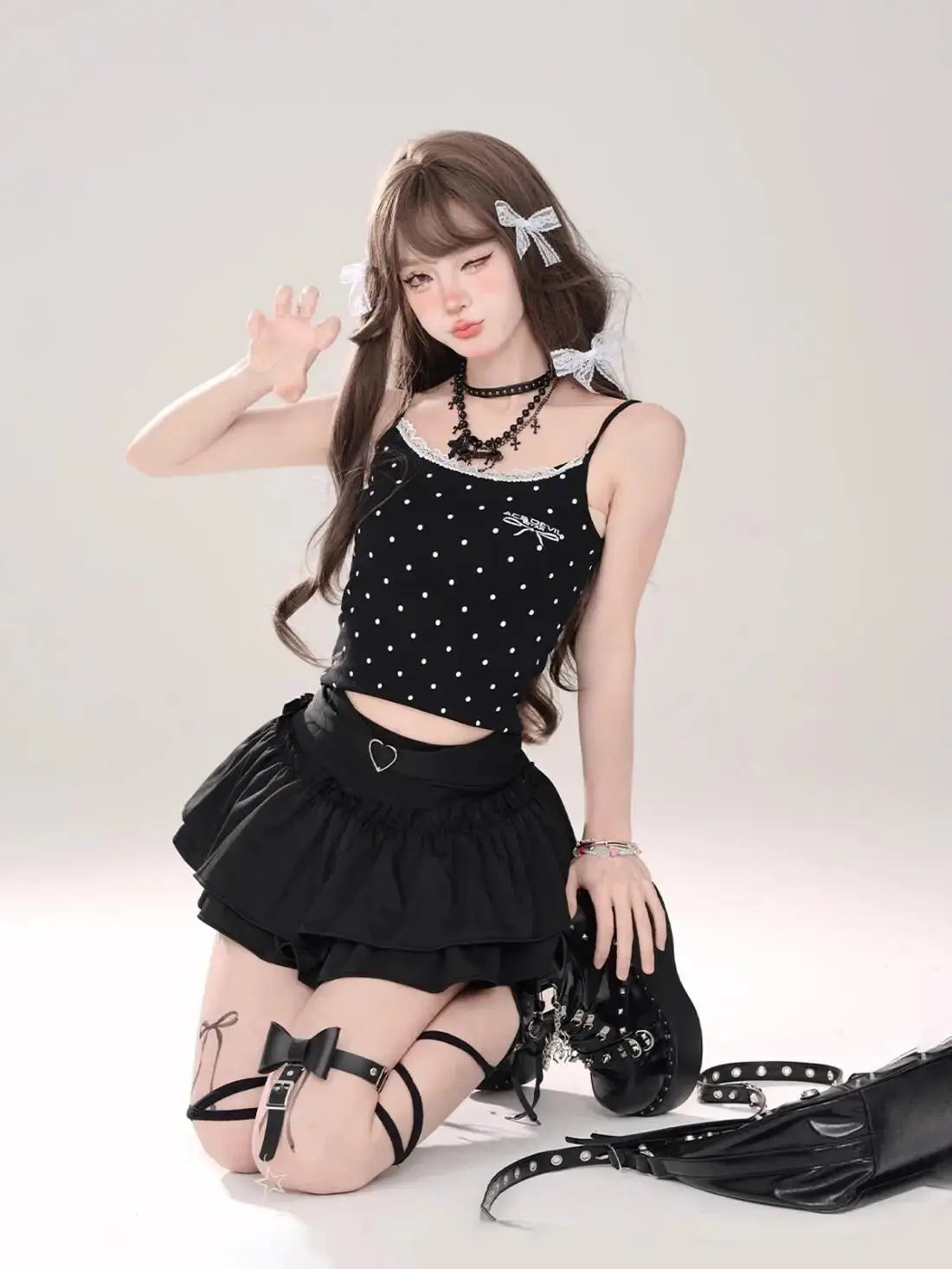 Puffy Cake Skirts Women Ruffles Chic Popular Sweet Spicy Girls Gothic All-match Korean Fashion Streetwear Summer Popular Y2k - Tophatter Daily Deals