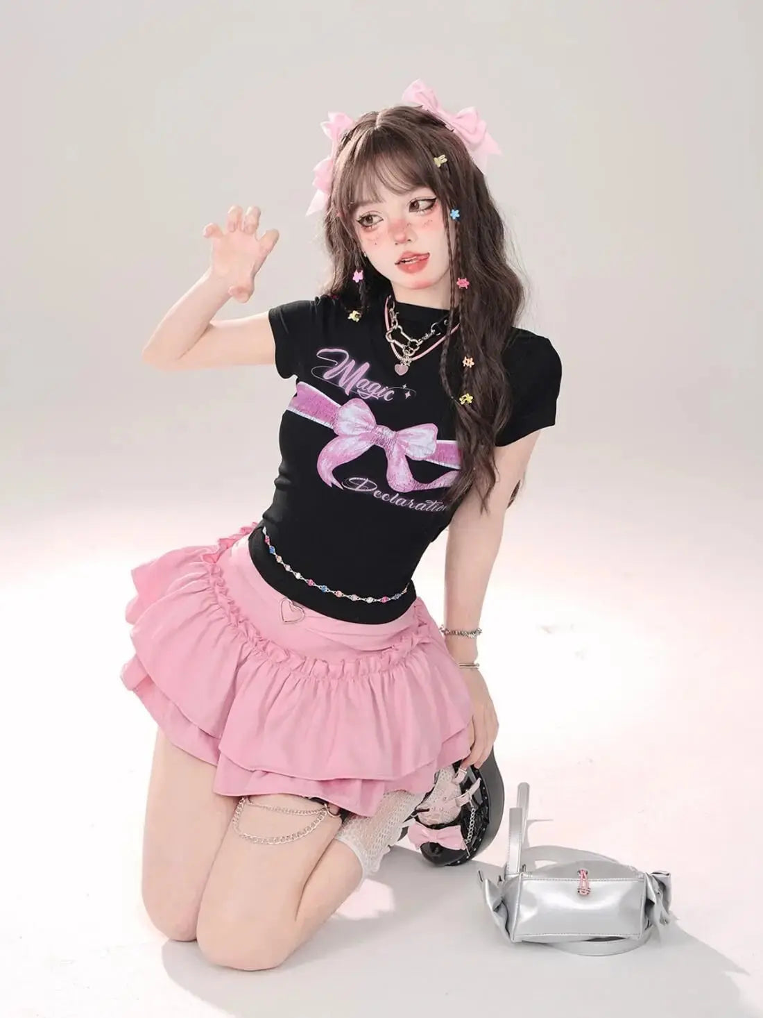 Puffy Cake Skirts Women Ruffles Chic Popular Sweet Spicy Girls Gothic All-match Korean Fashion Streetwear Summer Popular Y2k - Tophatter Daily Deals