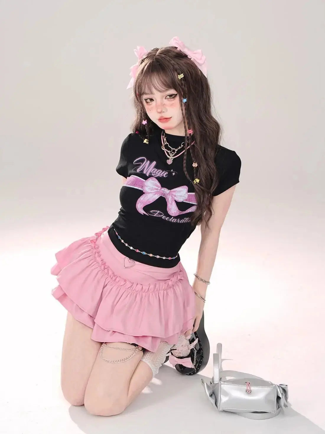 Puffy Cake Skirts Women Ruffles Chic Popular Sweet Spicy Girls Gothic All-match Korean Fashion Streetwear Summer Popular Y2k - Tophatter Daily Deals