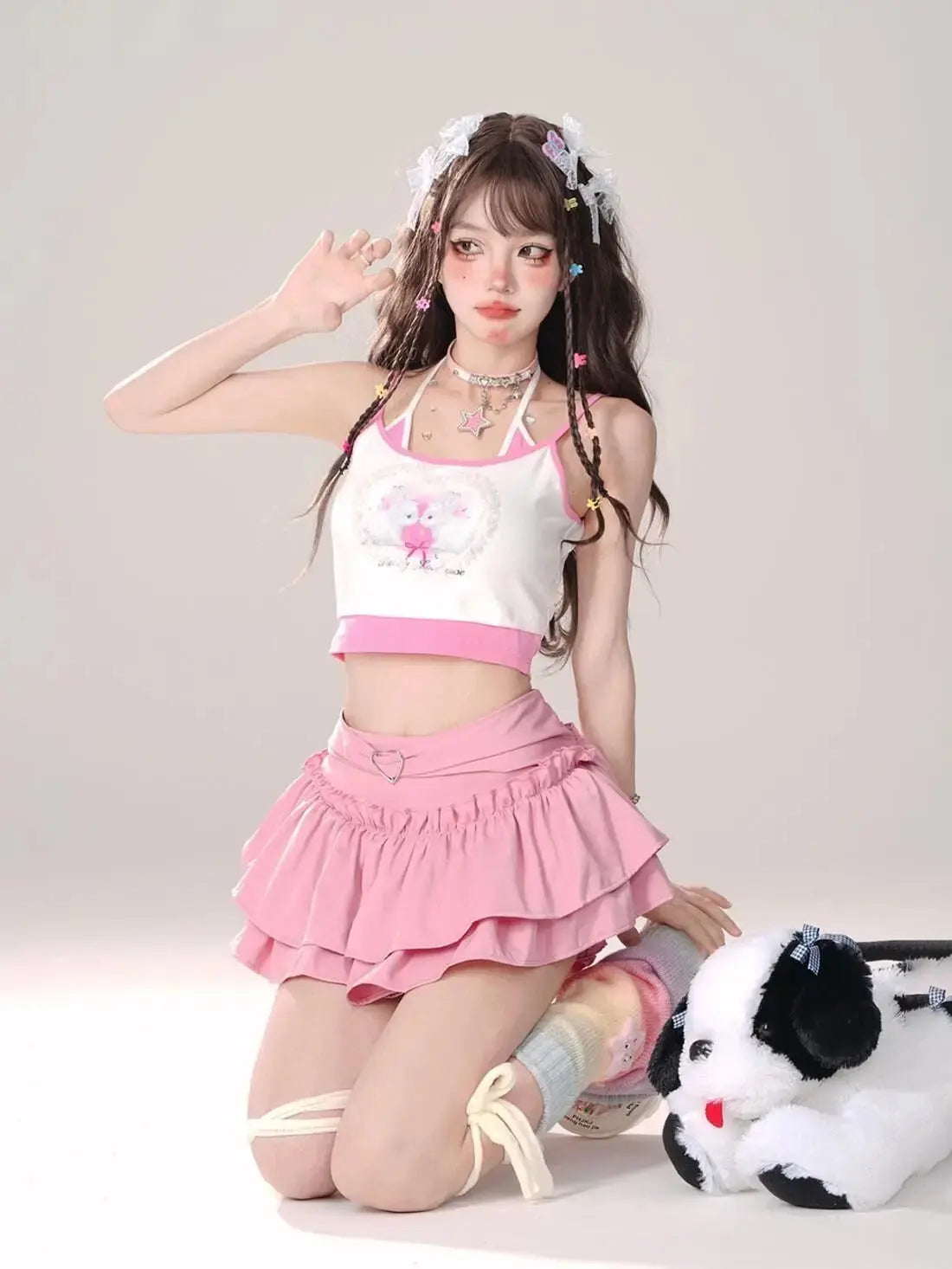 Puffy Cake Skirts Women Ruffles Chic Popular Sweet Spicy Girls Gothic All-match Korean Fashion Streetwear Summer Popular Y2k - Tophatter Daily Deals
