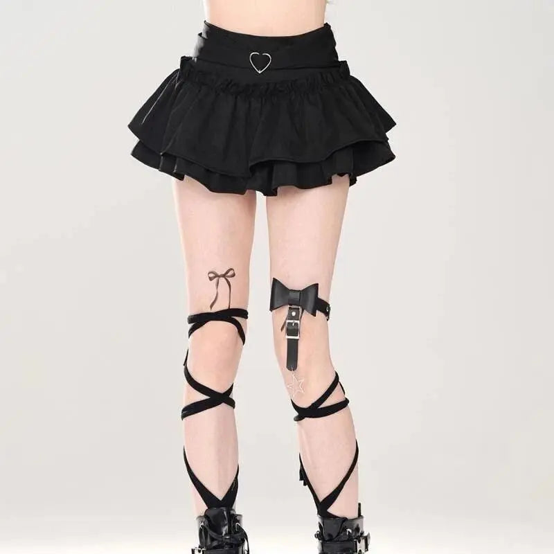 Puffy Cake Skirts Women Ruffles Chic Popular Sweet Spicy Girls Gothic All-match Korean Fashion Streetwear Summer Popular Y2k - Tophatter Daily Deals