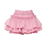 Puffy Cake Skirts Women Ruffles Chic Popular Sweet Spicy Girls Gothic All-match Korean Fashion Streetwear Summer Popular Y2k Pink - Tophatter Daily Deals