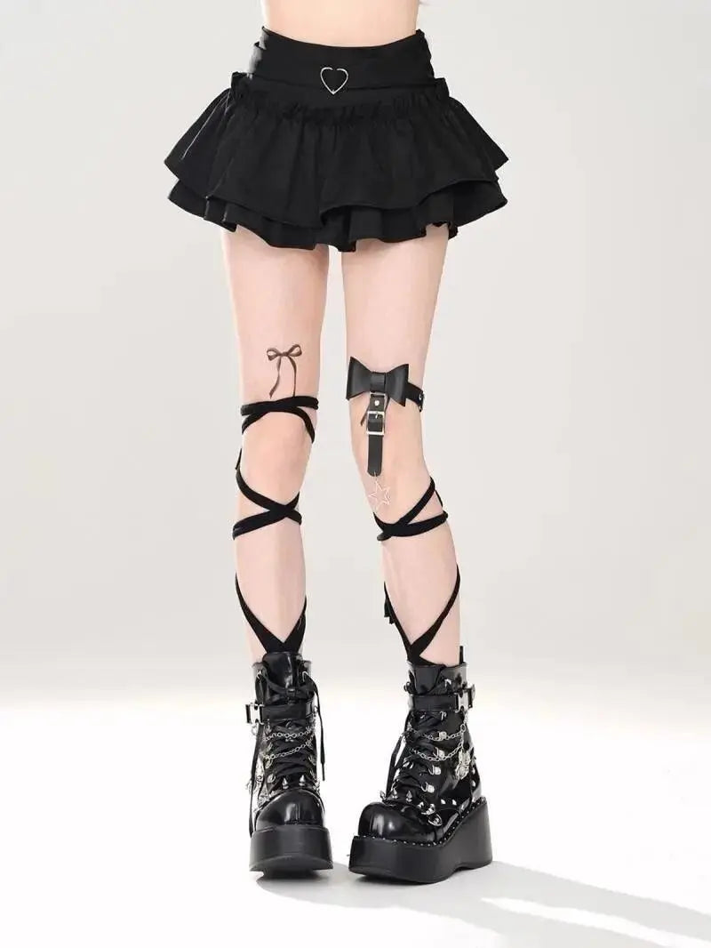 Puffy Cake Skirts Women Ruffles Chic Popular Sweet Spicy Girls Gothic All-match Korean Fashion Streetwear Summer Popular Y2k - Tophatter Daily Deals