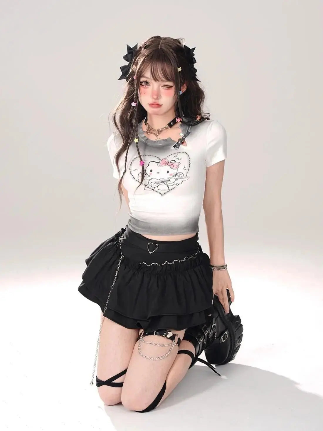 Puffy Cake Skirts Women Ruffles Chic Popular Sweet Spicy Girls Gothic All-match Korean Fashion Streetwear Summer Popular Y2k - Tophatter Daily Deals
